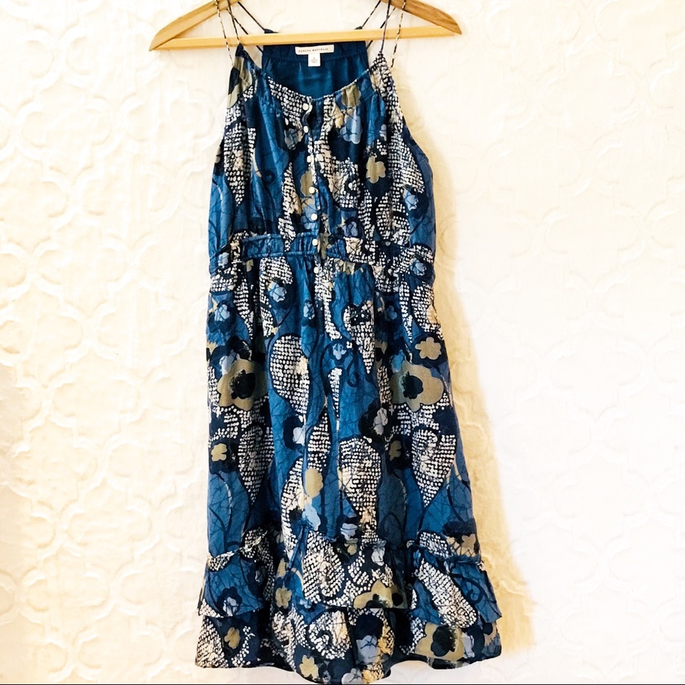 Banana Republic Blue and White Floral Dress